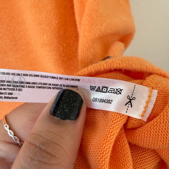 UO Out From Under BouncePlush Chloe Orange Button Up Cardigan Top XS Loungewear - Picture 13 of 13